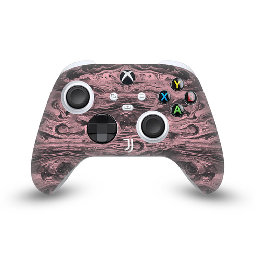 Juventus Football Club Art Black & Pink Marble Vinyl Sticker Skin Decal Cover for Microsoft Xbox Series X / Series S Controller