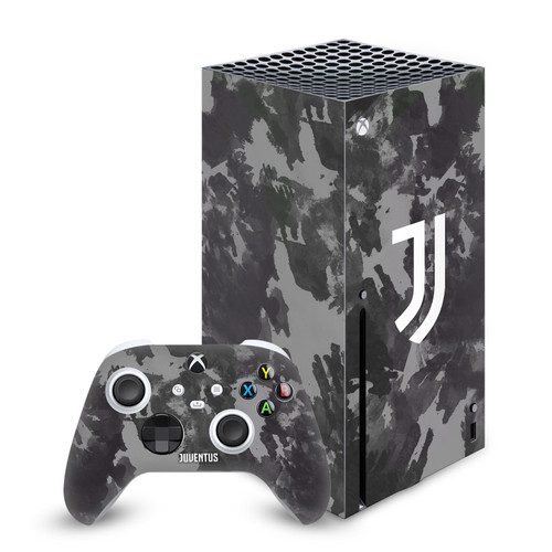 Juventus Football Club Art Monochrome Splatter Vinyl Sticker Skin Decal Cover for Microsoft Series X Console & Controller