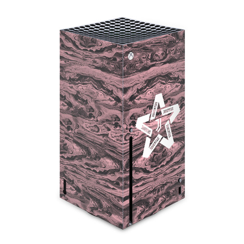 Juventus Football Club Art Black & Pink Marble Vinyl Sticker Skin Decal Cover for Microsoft Xbox Series X