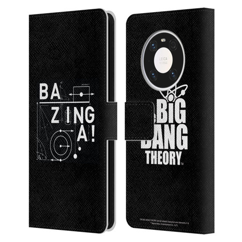 The Big Bang Theory Bazinga Physics Leather Book Wallet Case Cover For Huawei Mate 40 Pro 5G