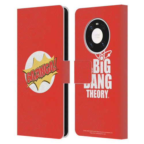 The Big Bang Theory Bazinga Pop Art Leather Book Wallet Case Cover For Huawei Mate 40 Pro 5G
