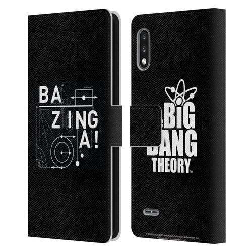 The Big Bang Theory Bazinga Physics Leather Book Wallet Case Cover For LG K22
