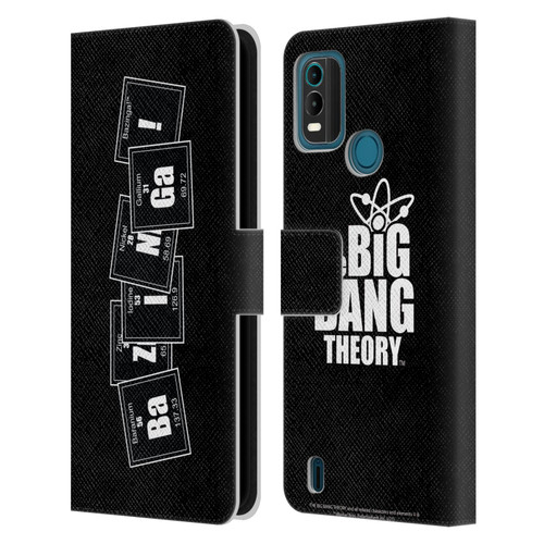 The Big Bang Theory Bazinga Elements Leather Book Wallet Case Cover For Nokia G11 Plus