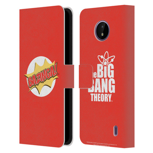 The Big Bang Theory Bazinga Pop Art Leather Book Wallet Case Cover For Nokia C10 / C20