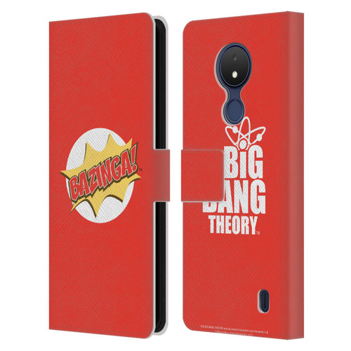 The Big Bang Theory Bazinga Pop Art Leather Book Wallet Case Cover For Nokia C21