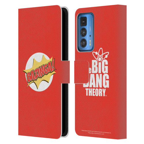 The Big Bang Theory Bazinga Pop Art Leather Book Wallet Case Cover For Motorola Edge 20 Pro