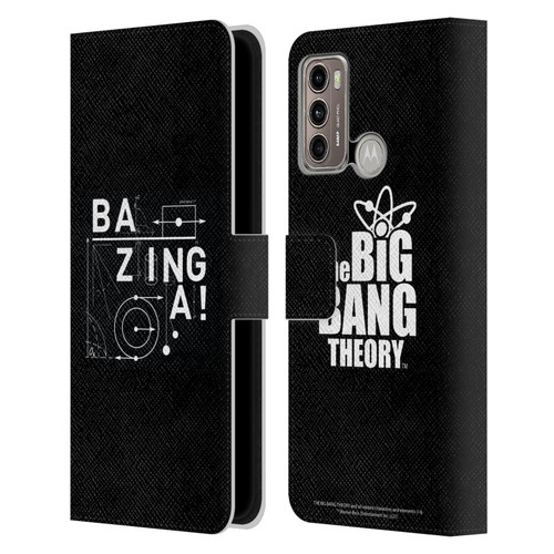 The Big Bang Theory Bazinga Physics Leather Book Wallet Case Cover For Motorola Moto G60 / Moto G40 Fusion