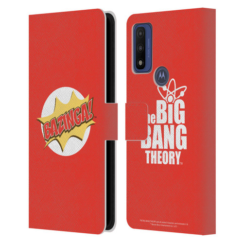 The Big Bang Theory Bazinga Pop Art Leather Book Wallet Case Cover For Motorola G Pure