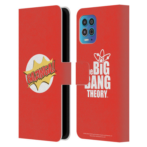 The Big Bang Theory Bazinga Pop Art Leather Book Wallet Case Cover For Motorola Moto G100