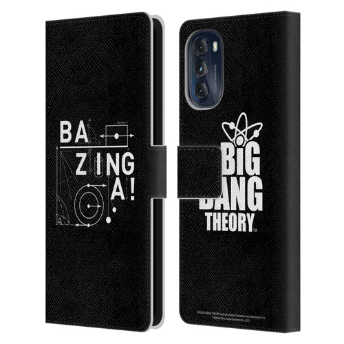 The Big Bang Theory Bazinga Physics Leather Book Wallet Case Cover For Motorola Moto G (2022)