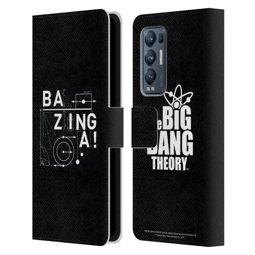 The Big Bang Theory Bazinga Physics Leather Book Wallet Case Cover For OPPO Find X3 Neo / Reno5 Pro+ 5G