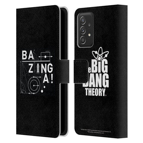The Big Bang Theory Bazinga Physics Leather Book Wallet Case Cover For Samsung Galaxy A52 / A52s / 5G (2021)