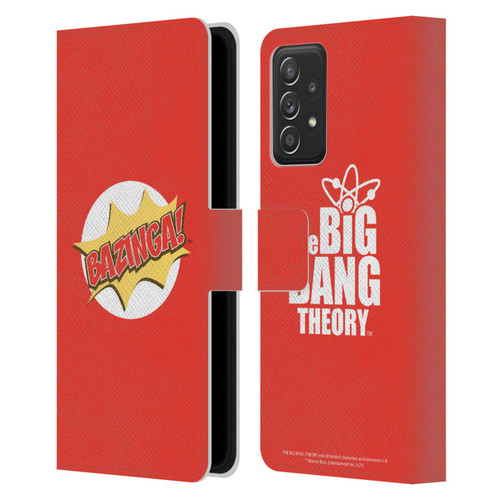 The Big Bang Theory Bazinga Pop Art Leather Book Wallet Case Cover For Samsung Galaxy A53 5G (2022)