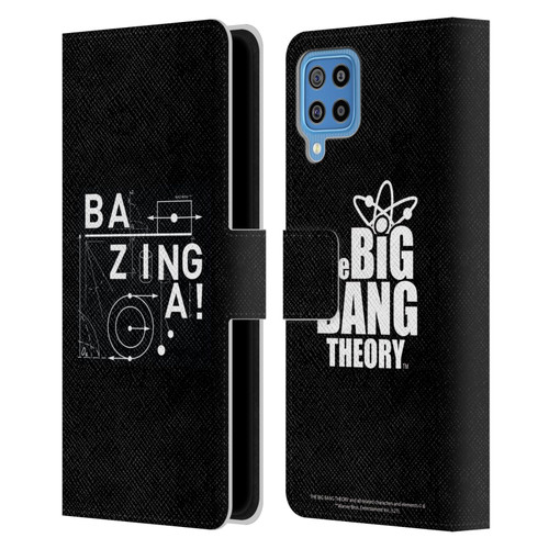 The Big Bang Theory Bazinga Physics Leather Book Wallet Case Cover For Samsung Galaxy F22 (2021)