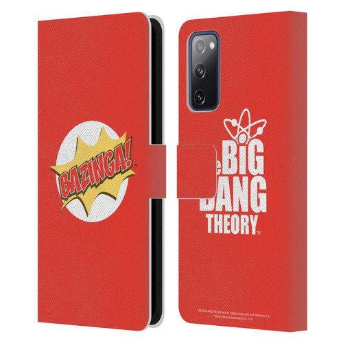 The Big Bang Theory Bazinga Pop Art Leather Book Wallet Case Cover For Samsung Galaxy S20 FE / 5G