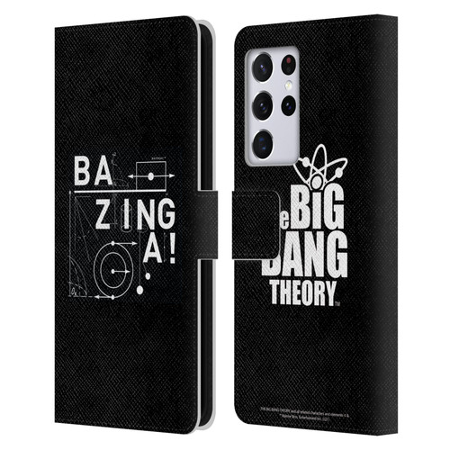 The Big Bang Theory Bazinga Physics Leather Book Wallet Case Cover For Samsung Galaxy S21 Ultra 5G