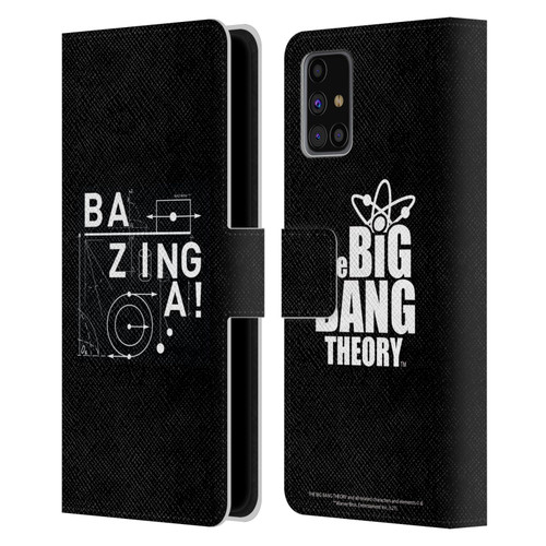 The Big Bang Theory Bazinga Physics Leather Book Wallet Case Cover For Samsung Galaxy M31s (2020)