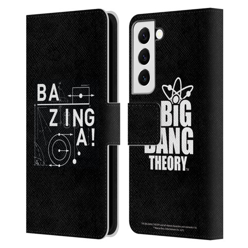 The Big Bang Theory Bazinga Physics Leather Book Wallet Case Cover For Samsung Galaxy S22 5G