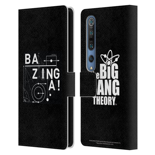 The Big Bang Theory Bazinga Physics Leather Book Wallet Case Cover For Xiaomi Mi 10 5G / Mi 10 Pro 5G