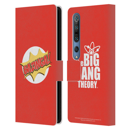 The Big Bang Theory Bazinga Pop Art Leather Book Wallet Case Cover For Xiaomi Mi 10 5G / Mi 10 Pro 5G