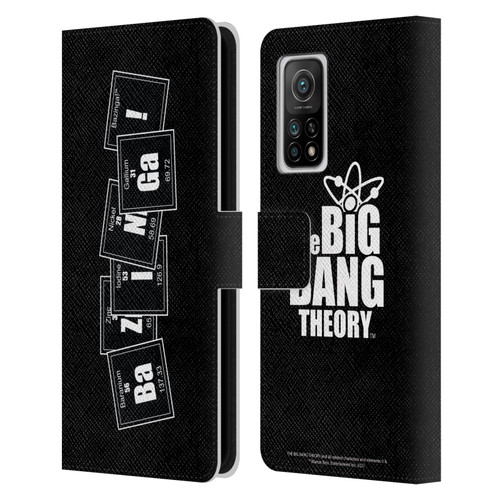 The Big Bang Theory Bazinga Elements Leather Book Wallet Case Cover For Xiaomi Mi 10T 5G