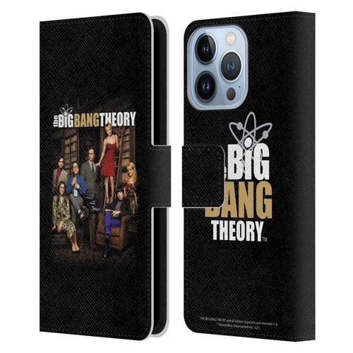 The Big Bang Theory Key Art Season 9 Leather Book Wallet Case Cover For Apple iPhone 13 Pro