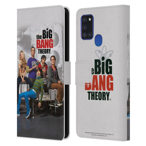 The Big Bang Theory Key Art Season 3 Leather Book Wallet Case Cover For Samsung Galaxy A21s (2020)