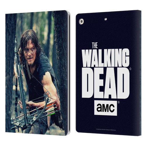 AMC The Walking Dead Daryl Dixon Lurk Leather Book Wallet Case Cover For Apple iPad 10.2 2019/2020/2021