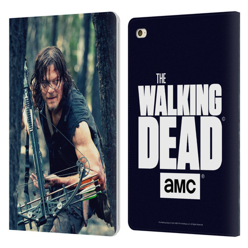AMC The Walking Dead Daryl Dixon Lurk Leather Book Wallet Case Cover For Apple iPad mini 4