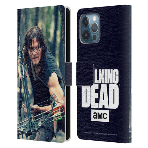 AMC The Walking Dead Daryl Dixon Lurk Leather Book Wallet Case Cover For Apple iPhone 12 Pro Max