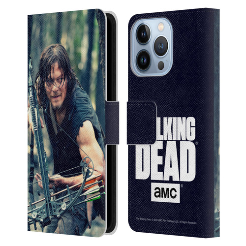 AMC The Walking Dead Daryl Dixon Lurk Leather Book Wallet Case Cover For Apple iPhone 13 Pro