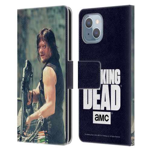 AMC The Walking Dead Daryl Dixon Archer Leather Book Wallet Case Cover For Apple iPhone 14