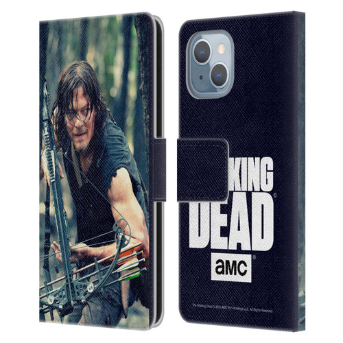 AMC The Walking Dead Daryl Dixon Lurk Leather Book Wallet Case Cover For Apple iPhone 14