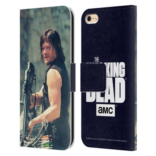 AMC The Walking Dead Daryl Dixon Archer Leather Book Wallet Case Cover For Apple iPhone 6 / iPhone 6s