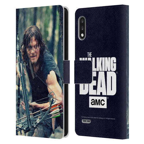 AMC The Walking Dead Daryl Dixon Lurk Leather Book Wallet Case Cover For LG K22