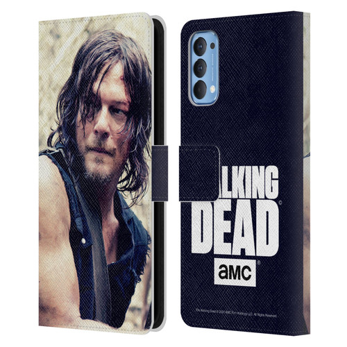 AMC The Walking Dead Daryl Dixon Half Body Leather Book Wallet Case Cover For OPPO Reno 4 5G