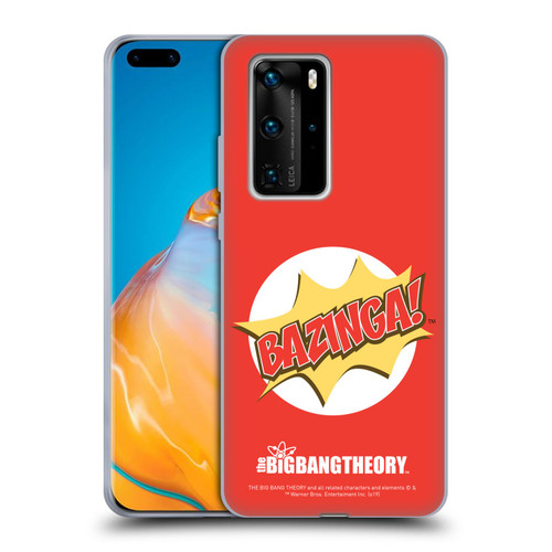 The Big Bang Theory Bazinga Pop Art Soft Gel Case for Huawei P40 Pro / P40 Pro Plus 5G