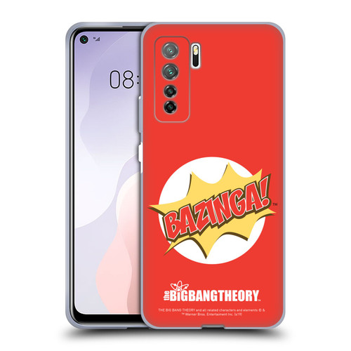 The Big Bang Theory Bazinga Pop Art Soft Gel Case for Huawei Nova 7 SE/P40 Lite 5G