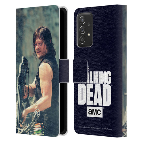 AMC The Walking Dead Daryl Dixon Archer Leather Book Wallet Case Cover For Samsung Galaxy A52 / A52s / 5G (2021)