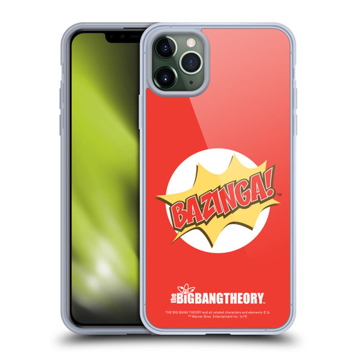The Big Bang Theory Bazinga Pop Art Soft Gel Case for Apple iPhone 11 Pro Max