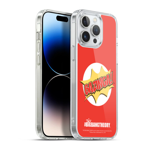 The Big Bang Theory Bazinga Pop Art Soft Gel Case for Apple iPhone 13 Pro Max & MagSafe