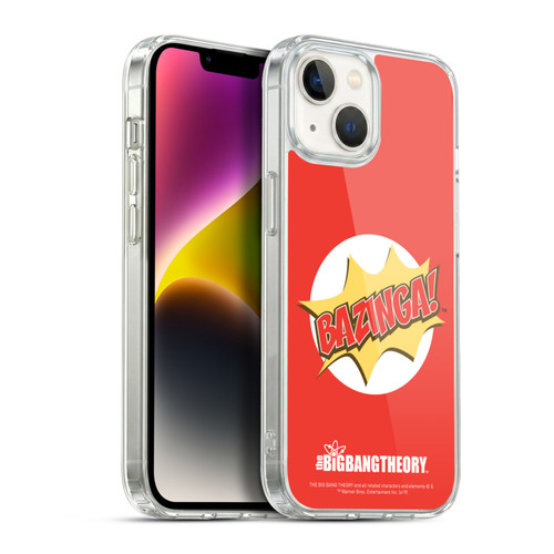 The Big Bang Theory Bazinga Pop Art Soft Gel Case for Apple iPhone 14