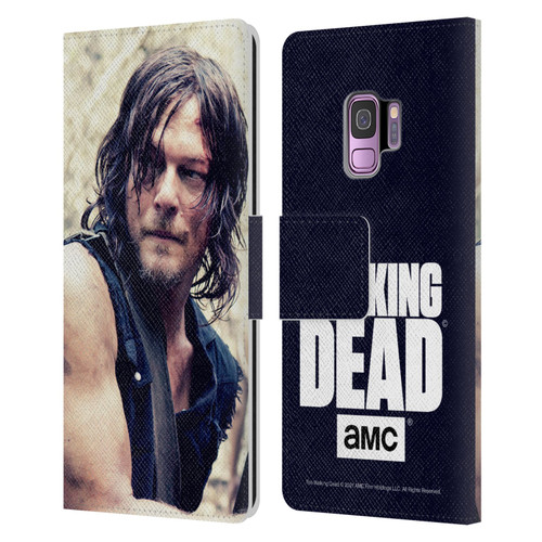 AMC The Walking Dead Daryl Dixon Half Body Leather Book Wallet Case Cover For Samsung Galaxy S9