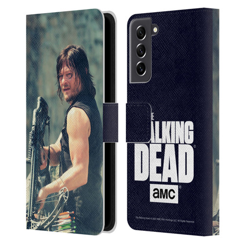 AMC The Walking Dead Daryl Dixon Archer Leather Book Wallet Case Cover For Samsung Galaxy S21 FE 5G