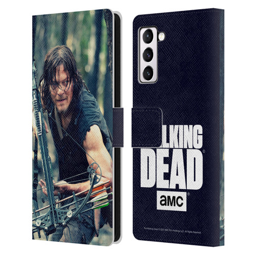 AMC The Walking Dead Daryl Dixon Lurk Leather Book Wallet Case Cover For Samsung Galaxy S21+ 5G