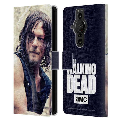 AMC The Walking Dead Daryl Dixon Half Body Leather Book Wallet Case Cover For Sony Xperia Pro-I