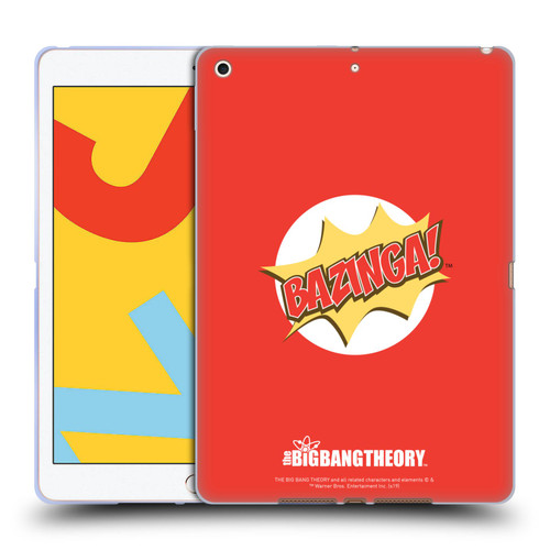 The Big Bang Theory Bazinga Pop Art Soft Gel Case for Apple iPad 10.2 2019/2020/2021