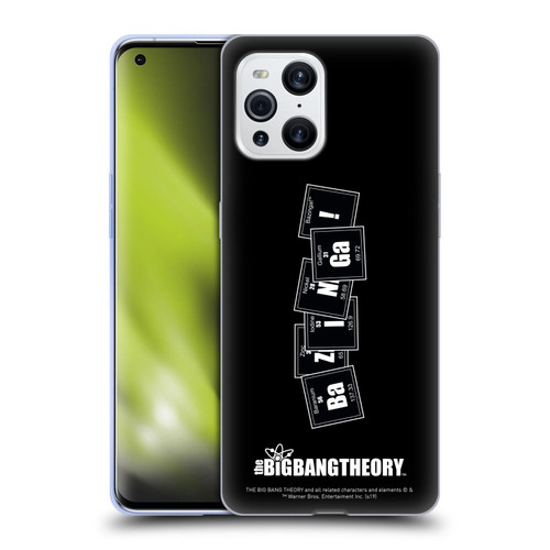 The Big Bang Theory Bazinga Elements Soft Gel Case for OPPO Find X3 / Pro