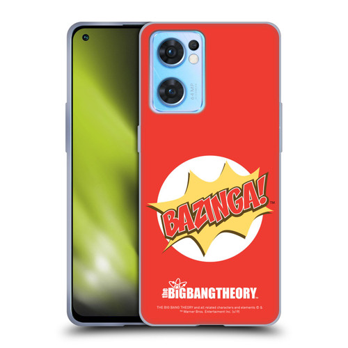 The Big Bang Theory Bazinga Pop Art Soft Gel Case for OPPO Reno7 5G / Find X5 Lite