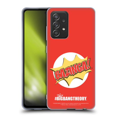 The Big Bang Theory Bazinga Pop Art Soft Gel Case for Samsung Galaxy A52 / A52s / 5G (2021)
